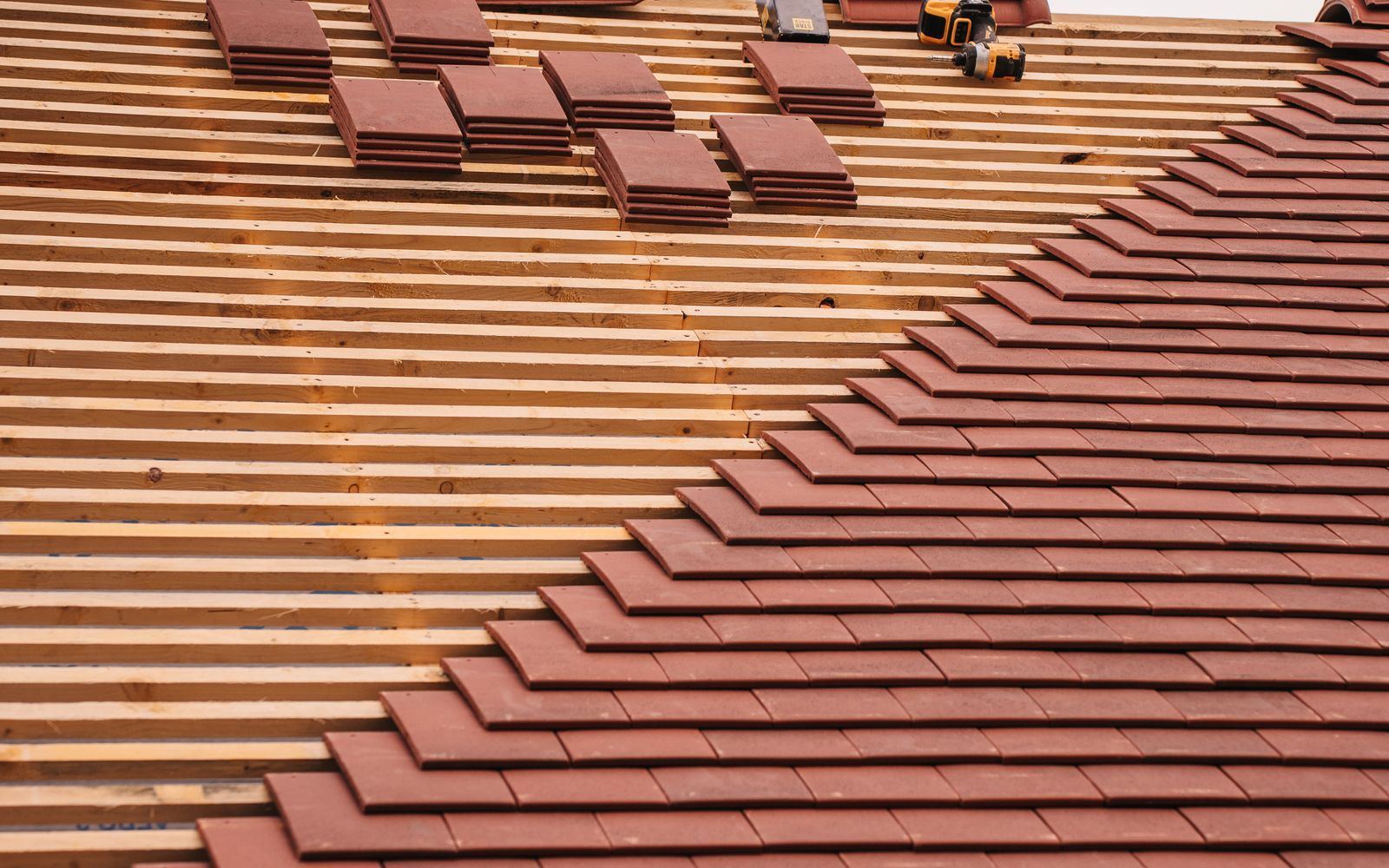 Fayard Emile, chantier de couvreur zingueur à Briatexte